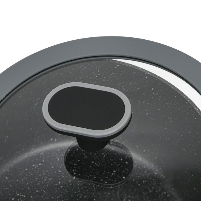 Stockpot 3LTR/20cm with Glass Lid, Aluminum with Induction Bottom
