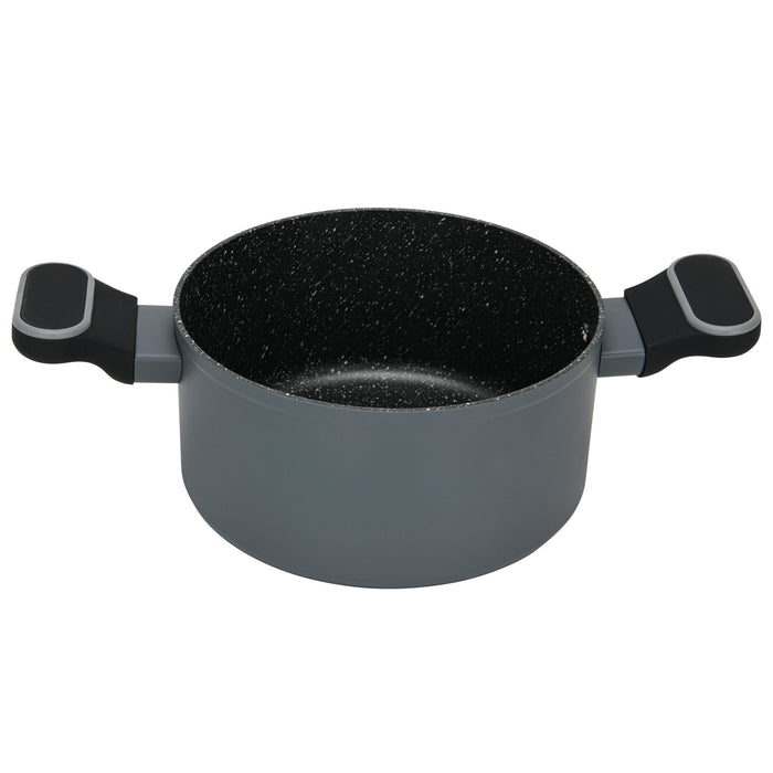 Stockpot 3LTR/20cm with Glass Lid, Aluminum with Induction Bottom