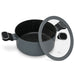 Stockpot 3LTR/20cm with Glass Lid, Aluminum with Induction Bottom