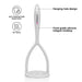 Potato Masher with Nylon And Silicone 29cm BIANCA