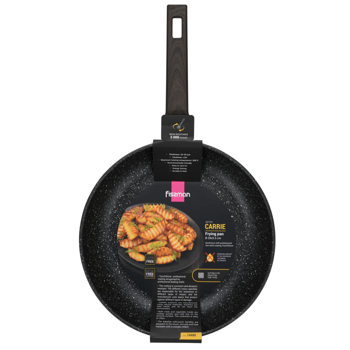 Frying Pan 28cm Carrie Aluminum with Induction Bottom