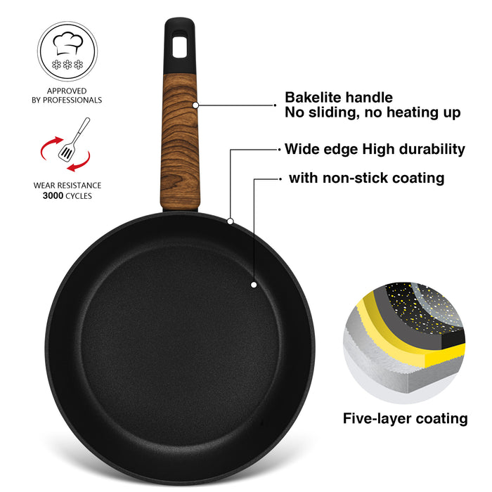 Frying Pan FEORELLA 26cm  (Aluminum with Non-Stick Coating)