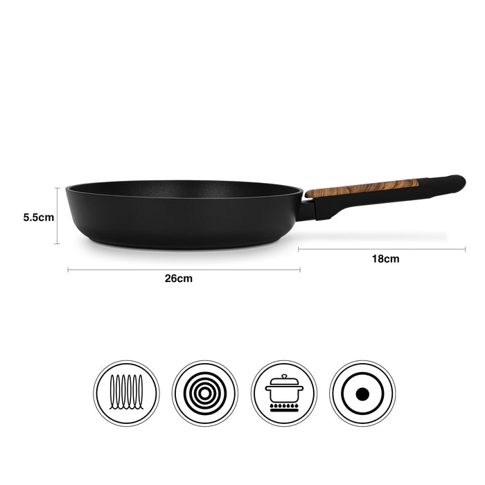 Frying Pan FEORELLA 26cm  (Aluminum with Non-Stick Coating)