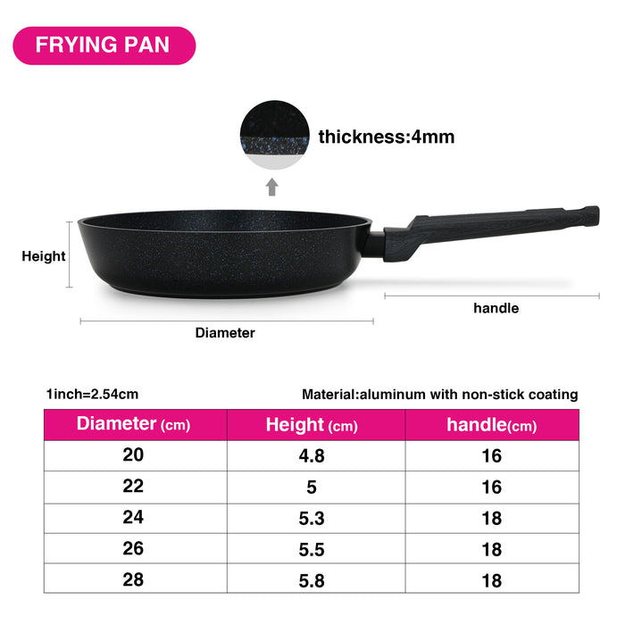 Frying Pan FERRO 28cm  (Aluminum with Non-Stick Coating)