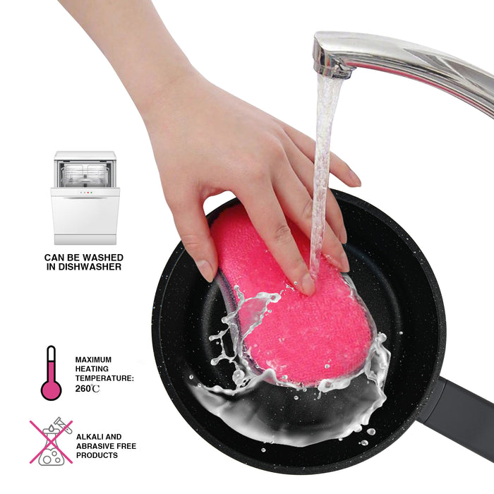 Saucepan Titanium Pro 16cm/1.4LTR With Glass Lid with Cast Aluminum and Non- Stick Coating