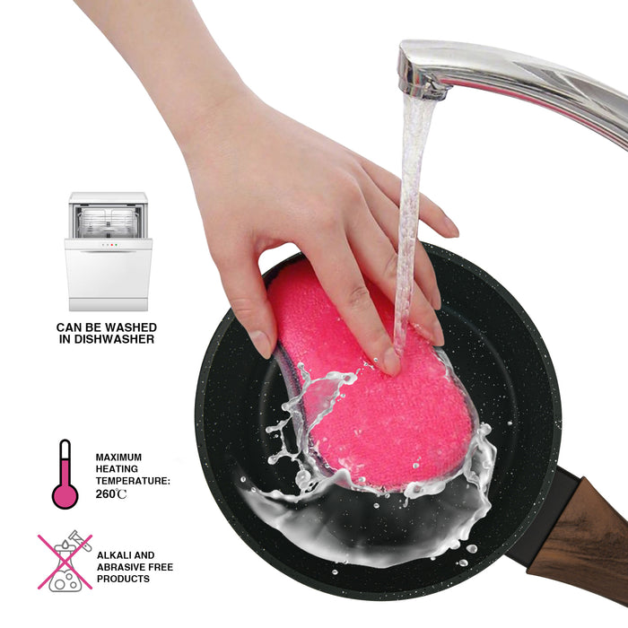 Sauce Pan Cuisine 16cm/1.3LTR With Glass Lid Aluminium With Non-Stick Coating