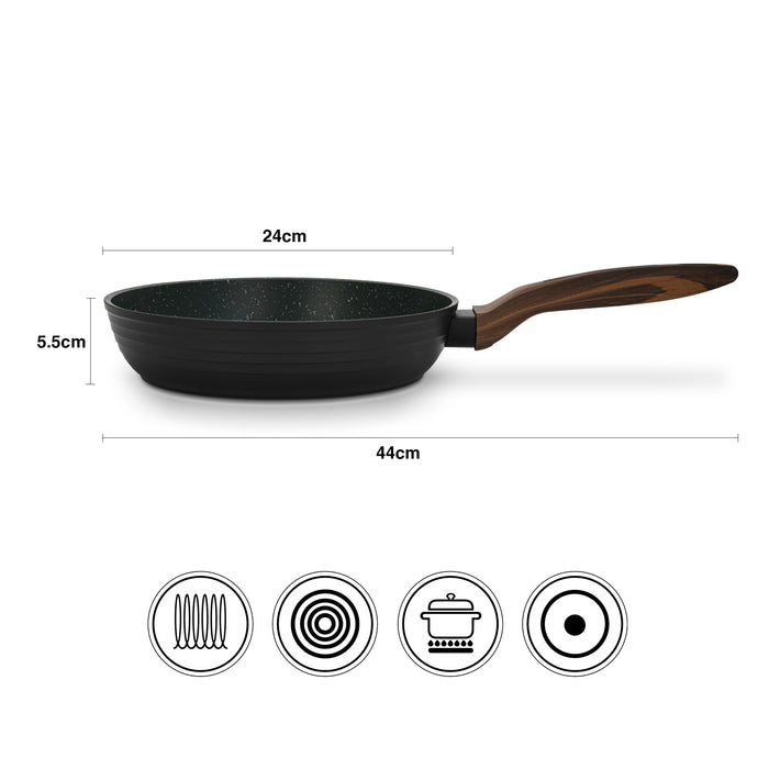 Frying Pan Cuisine 24cm Aluminium With Non-Stick Coating