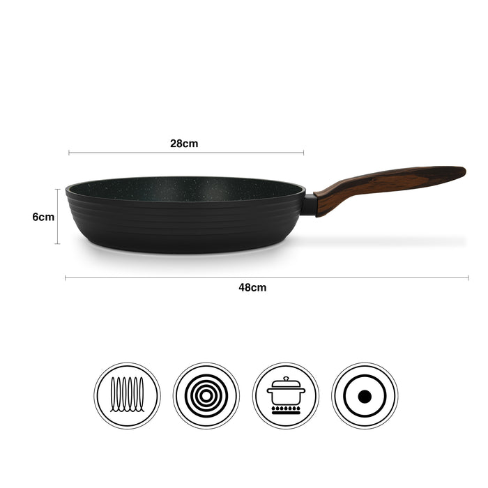 Frying Pan Cuisine 28cm Aluminium With Non-Stick Coating