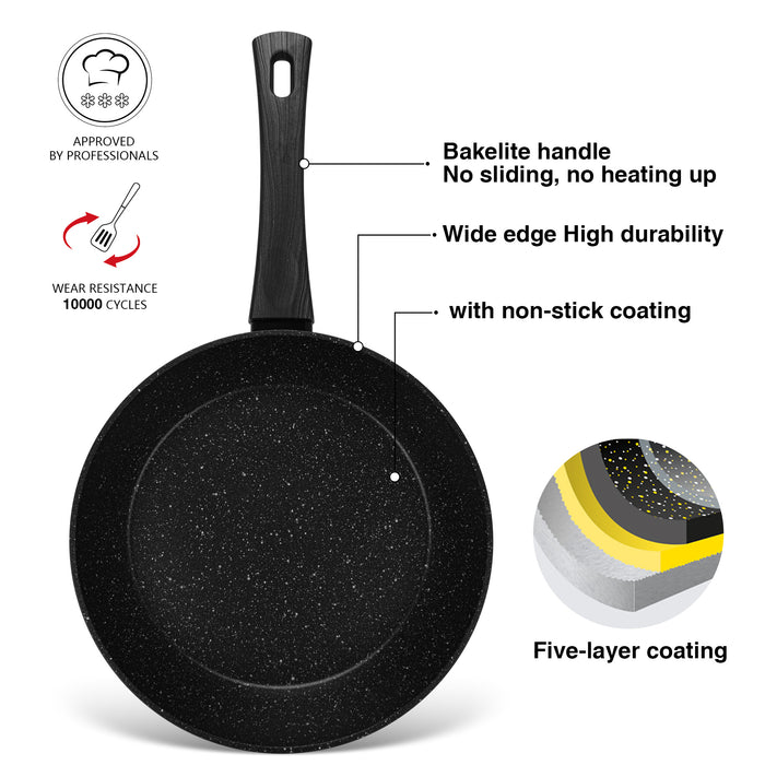 Frying Pan Angela 22cm Aluminium With Non-Stick Coating