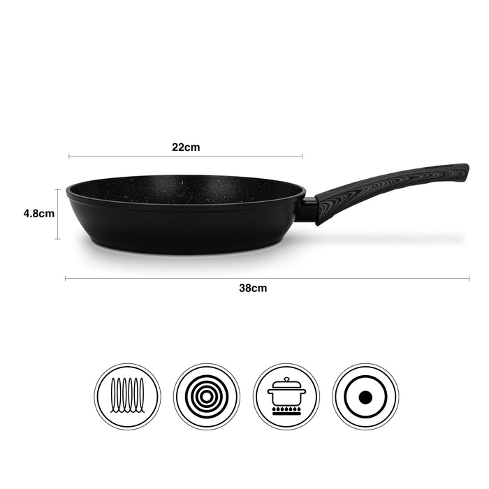 Frying Pan Angela 22cm Aluminium With Non-Stick Coating