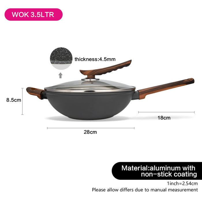 Wok CAPELLA 28cm/3.5LTR with Induction Bottom