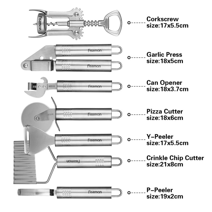 8-Piece Kitchen Tool Set MISTRAL with Stand