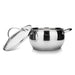 6-Piece Cookware Set-  Stainless Steel Casserole 3.5LTR And 1.8 LTR, And Saucepan 1.8LTR with Lids