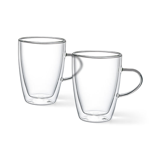 2-Piece Double Wall Mugs 350 ml (Borosilicate Glass)