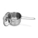 Saucepan  0.8L with Glass Lid, Stainless Steel 18/10 INOX304 Sauce pan Gulliver Series, Induction Bottom Suitable for all Types of Stoves