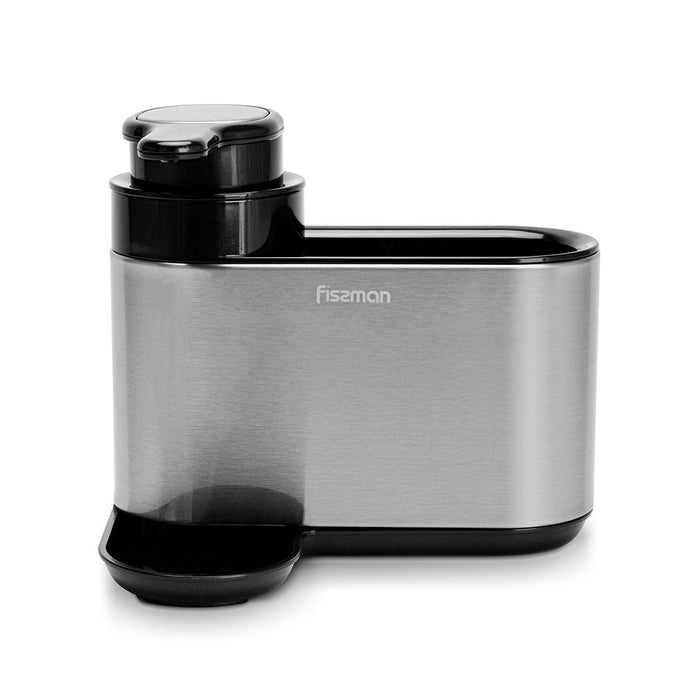 Kitchen Sink Caddy Organizer with Built-in Soap Dispenser