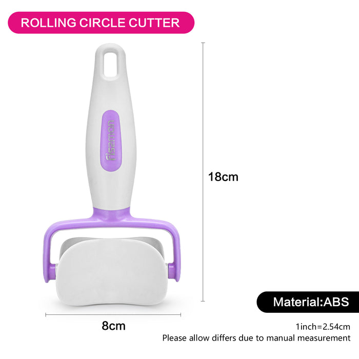 Rolling Circle  Dough Cutter (Abs) Purple