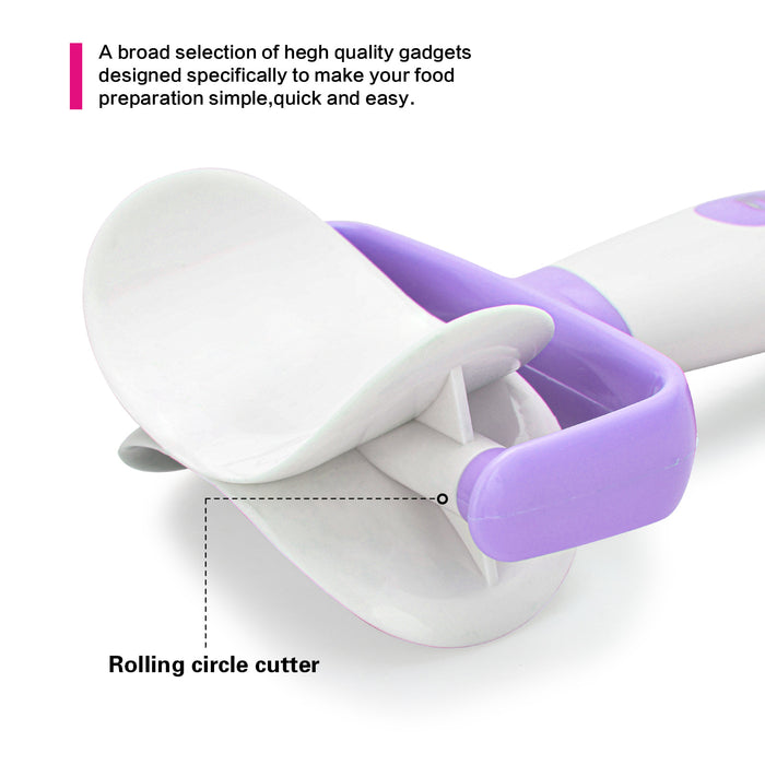 Rolling Circle  Dough Cutter (Abs) Purple