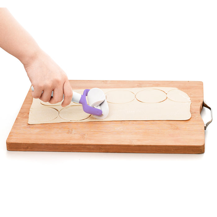 Rolling Circle  Dough Cutter (Abs) Purple