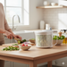 Salad Spinner Dryer 21cm/2.5LTR Plastic Rotary Vegetable Washer with Bowl