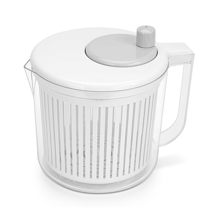 Salad Spinner Dryer 21cm/2.5LTR Plastic Rotary Vegetable Washer with Bowl