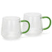 Cup Set 2pcs 320ml (Heat Resistant Glass) Tea Coffee Mugs