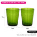 2-Piece 330ml Tumbler Glass Set with Solid Glass