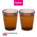 2-Piece Tumbler Glass Set 330ml with Solid Glass