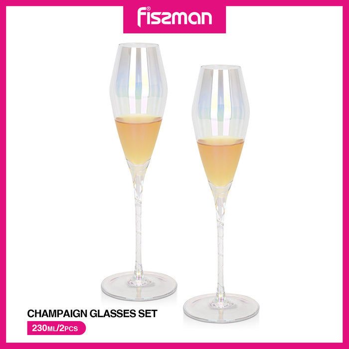 2-Piece 230ml Champagne Glass