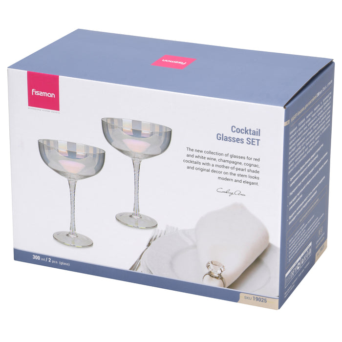 2-Piece 300ml Cocktail Glass