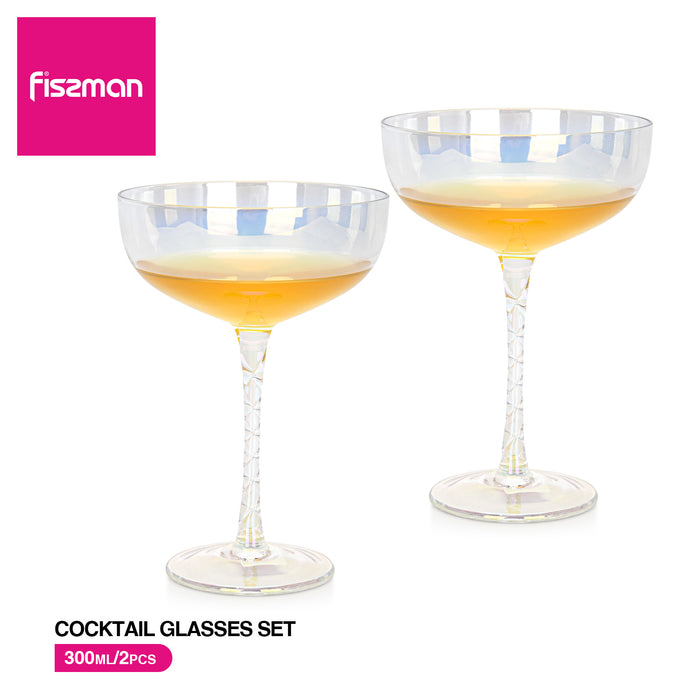 2-Piece 300ml Cocktail Glass