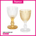 2-Piece Wine Glass Gold 280ml