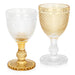 2-Piece Wine Glass Gold 280ml