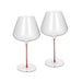 2-Piece Burgundy Wine Glasses 960ml (glass)
