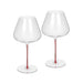 2-Piece Burgundy Wine Glasses 960ml (glass)
