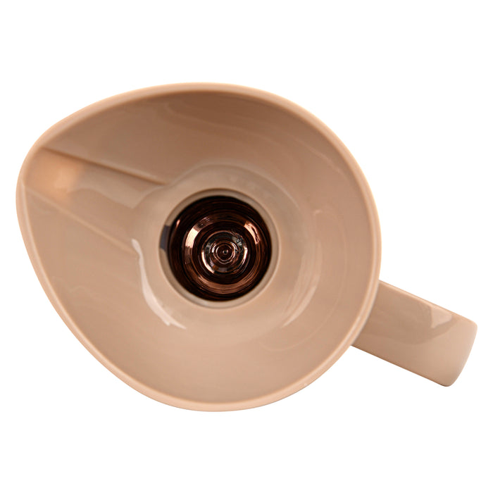 Vacuum Insulated Jug 1000mL, Insulated Flask, Modern Dallah, Plastic Body Case With  Glass Liner BEIGE