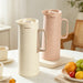 Vacuum Insulated Jug 1000mL, Insulated Flask, Modern Dallah, Plastic Body Case With  Glass Liner BEIGE