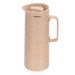 Vacuum Insulated Jug 1000mL, Insulated Flask, Modern Dallah, Plastic Body Case With  Glass Liner BEIGE
