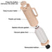 Vacuum Insulated Jug 1000mL, Insulated Flask, Modern Dallah, Plastic Body Case With  Glass Liner BEIGE