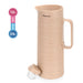Vacuum Insulated Jug 1000mL, Insulated Flask, Modern Dallah, Plastic Body Case With  Glass Liner BEIGE