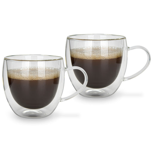 2-Piece Double Wall Mugs 300 ml (Borosilicate Glass)