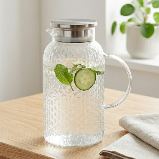 Jug 1800ml With Filter (Borosilicate Glass)