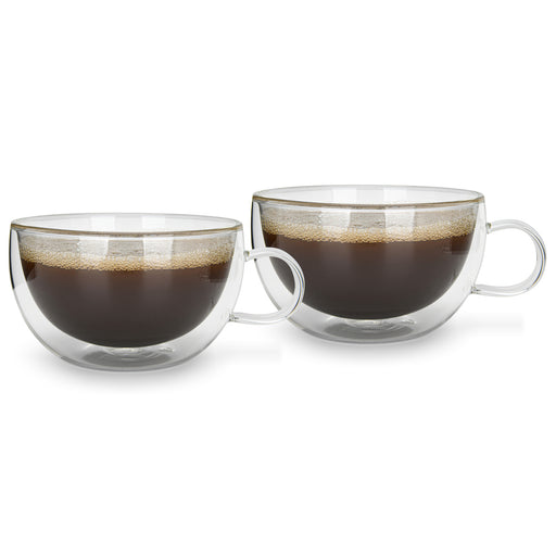 2-Piece Double Wall Cups 330 ml (Borosilicate Glass)