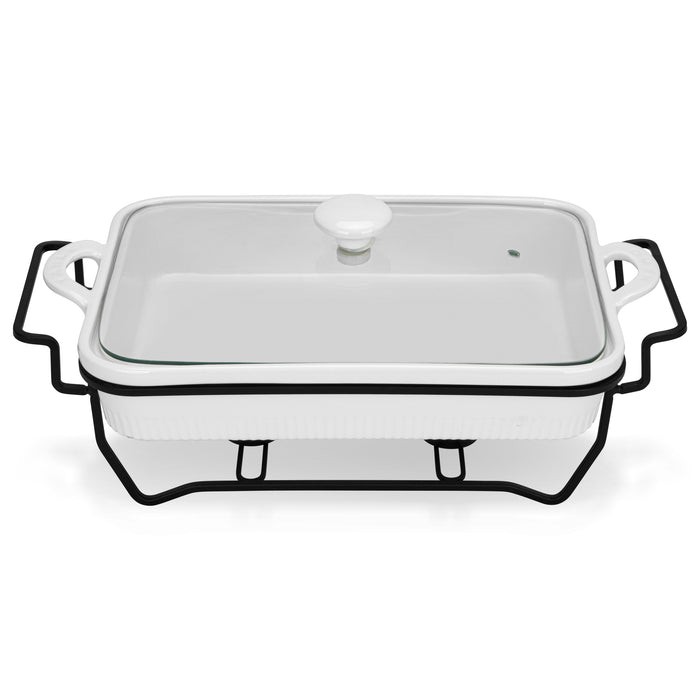 Rectangular Chafing Dish 31cm/2.2 LTR (Porcelain)