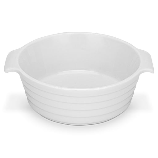 3-Piece Mini Round Baking Dish 12x4.5cm/220ml Porcelain
