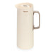 Vacuum Insulated Jug 1000mL, Insulated Flask, Modern Dallah, Plastic Body Case With  Glass Liner WHITE
