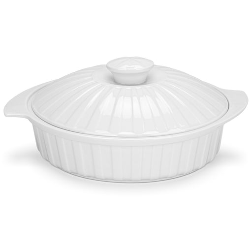 Oval Baking Dish 26x20.5х13cm/1.6LTR with Lid Porcelain