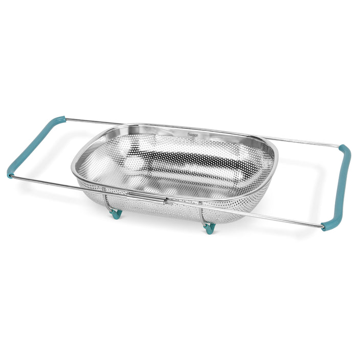 Over The Sink Mesh Colander 38x32x7.5cm (Stainless Steel)