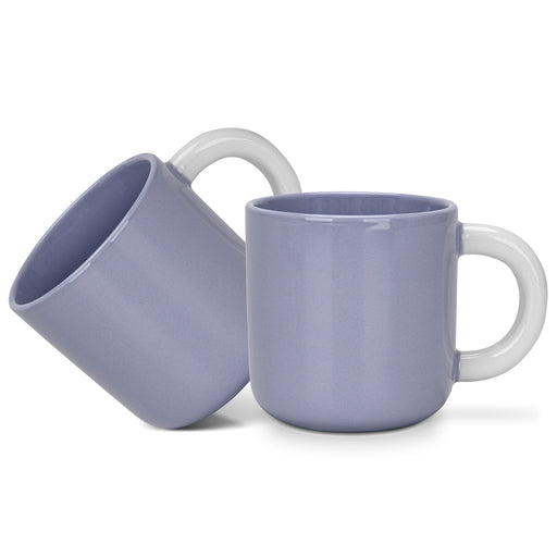 2-Piece Mugs 360ml Lilac New Bone China