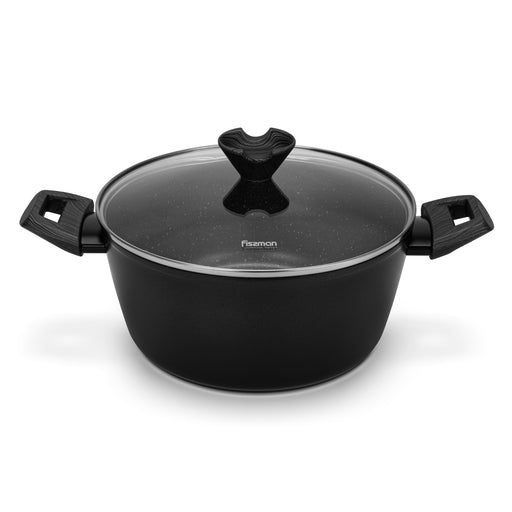 Stockpot Angela 20cm/2.5 LTR With Glass Lid Aluminium With Non-Stick Coating